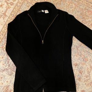 Saks Fifth Avenue 100% Cashmere Zip Up Sweater